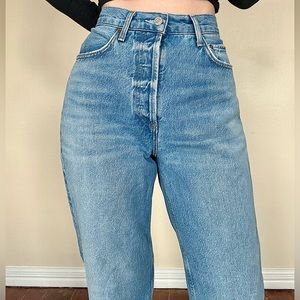 ♣️ AGOLDE 90s Mid Rise Crop Jeans